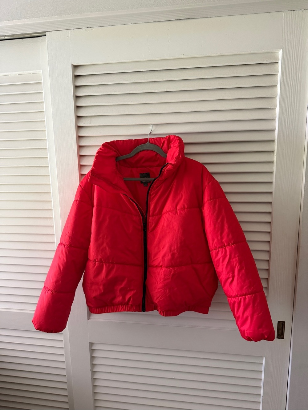 wild fable Red Cropped Puffer Jacket